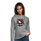 Fat Plate Unisex Lightweight Hoodie - heather gray