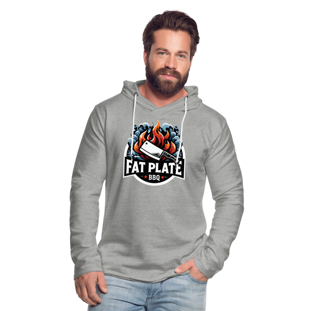 Fat Plate Unisex Lightweight Hoodie - heather gray