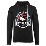 Fat Plate Unisex Lightweight Hoodie - charcoal grey