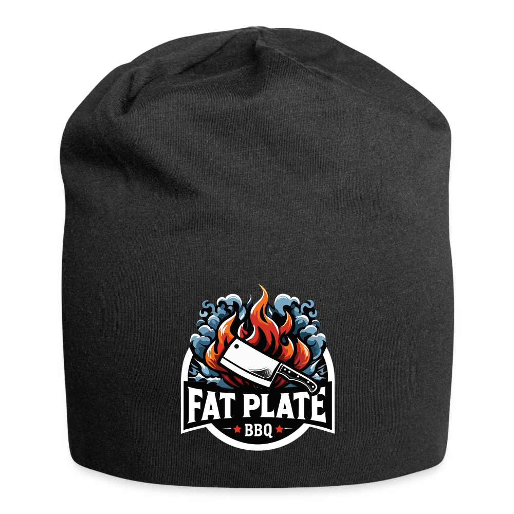 Fat Plate Jersey Beanie - black