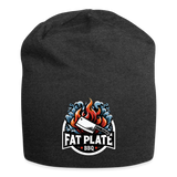 Fat Plate Jersey Beanie - charcoal grey