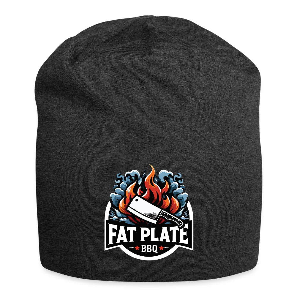 Fat Plate Jersey Beanie - charcoal grey