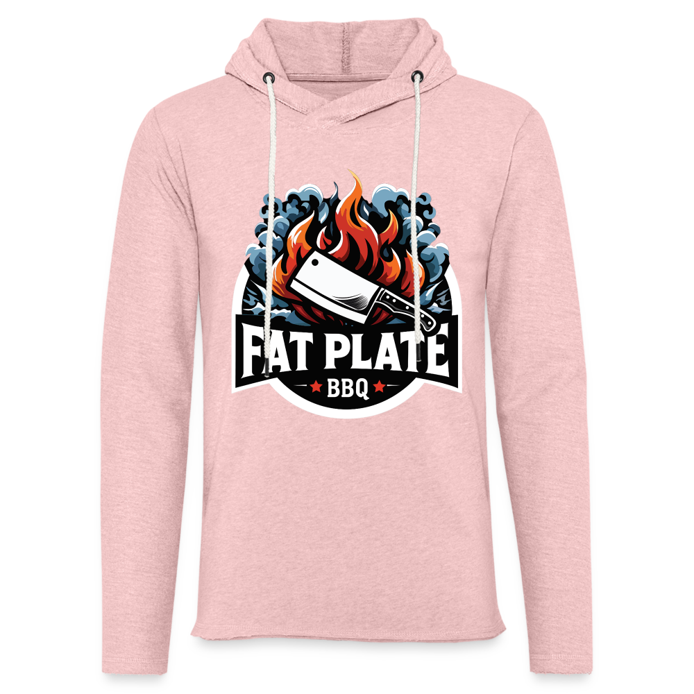 Fat Plate Unisex Lightweight Hoodie - cream heather pink