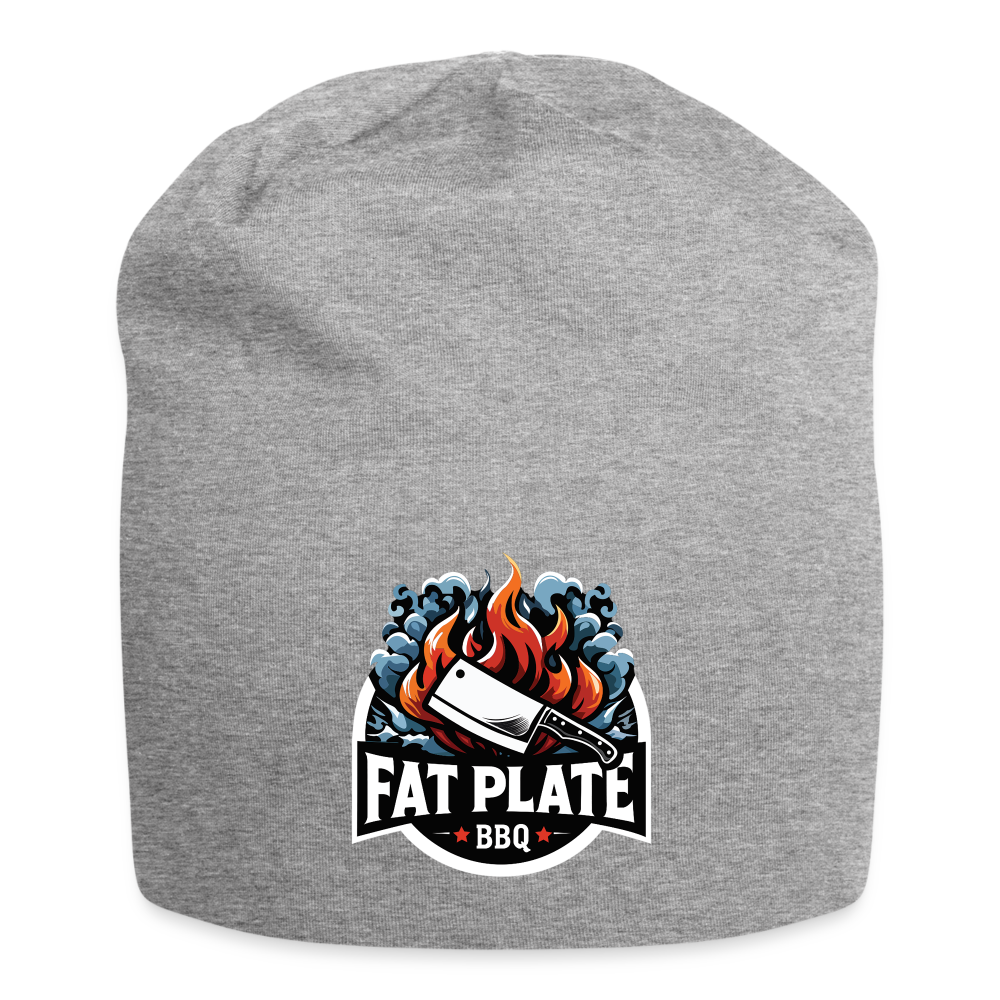 Fat Plate Jersey Beanie - heather gray