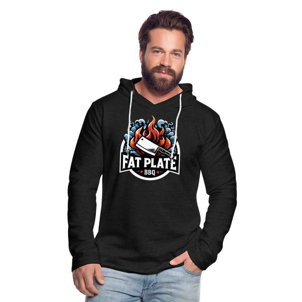 Fat Plate Unisex Lightweight Hoodie - charcoal grey
