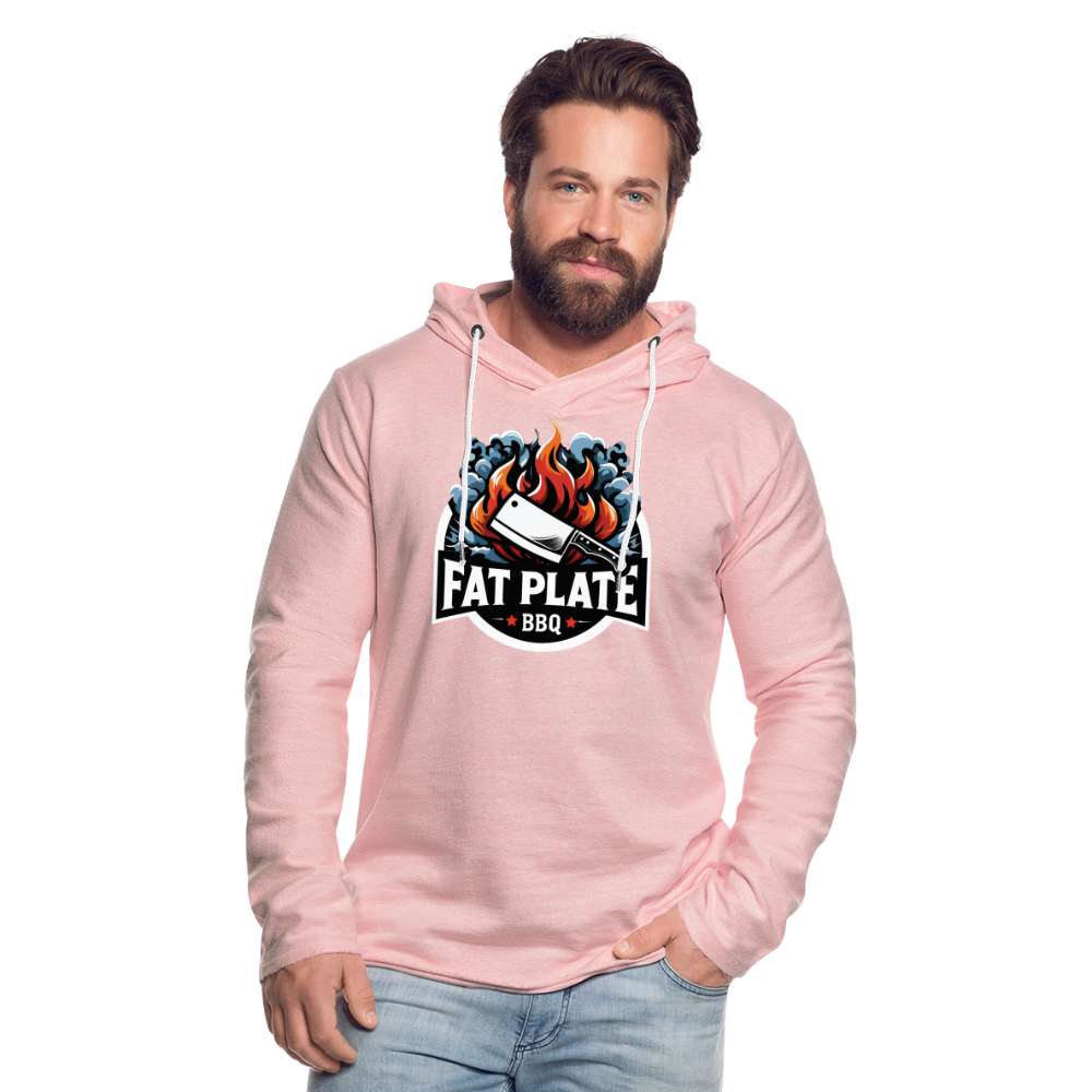 Fat Plate Unisex Lightweight Hoodie - cream heather pink