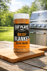 Beef Blanket Rub Rub Fat Plate BBQ 