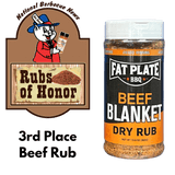 Beef Blanket Rub Rub Fat Plate BBQ 