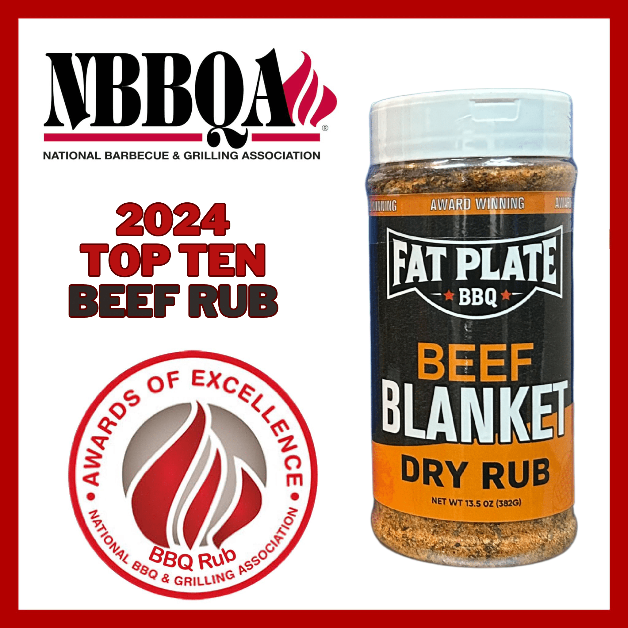 Beef Blanket Rub Rub Fat Plate BBQ 