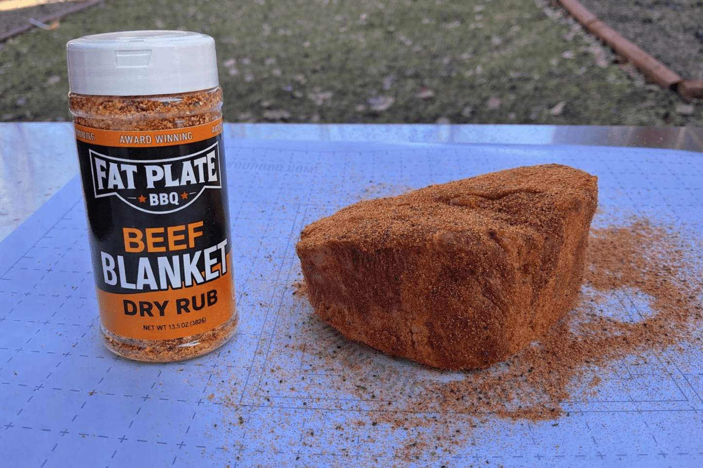 Beef Blanket Rub Rub Fat Plate BBQ 
