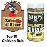 Unlimited Purpose Rub Rub Fat Plate BBQ 